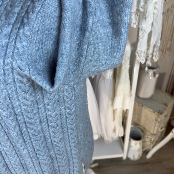 Croft & Barrow blue sz. XL open cardigan , soft, cable, casual #4212 - Picture 5 of 11